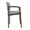 Lesro Lenox Steel Hip Chair Metal Frame, Bronze, RS Fog Upholstery LS1161 - alternate 2
